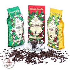 COMBO 3 : ROBUSTA - ARABICA - ESPRESSO | ROASTED WHOLE BEAN COFFEE BAG 500G