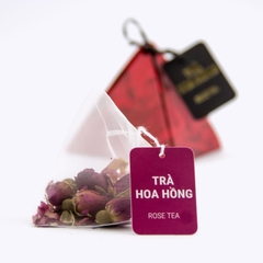 HERBLE TEA BOX GIFT -  5 PYRAMID BAGS - Peppermint Tea, Brown Rice Tea, Chamomile Tea, Rose Tea