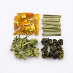 HERBLE TEA BOX GIFT -  5 PYRAMID BAGS - Peppermint Tea, Brown Rice Tea, Chamomile Tea, Rose Tea