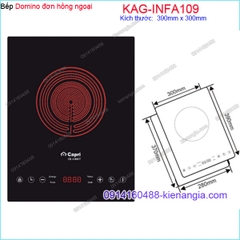 Bếp điện hồng ngoại đơnbếp hồng ngoại Domino Capri KAG-INFA109 VN
