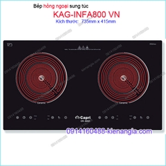 Bếp điện hồng ngoại đôi Tài lộc Capri KAG-INFA800 VN