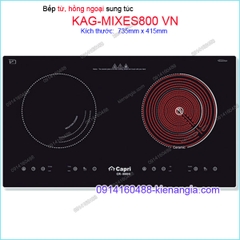 Bếp từ kết hợp hồng ngoại tiện nghi Capri KAG-MIXES800 VN