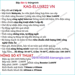 Bếp từ đôi hạnh phúc Capri KAG-ELUX822 VN