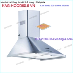 Máy hút mùi INOX 60cm CAPRI KAG-HOOD606 VN