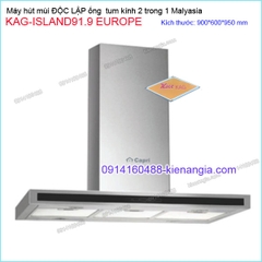 Máy hút khử mùi ĐỘC LẬP 90cm CAPRI  KAG-ISLAND91.9 EUROPE