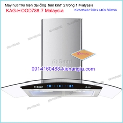 Máy hút mùi kính cong 70cm CAPRI KAG-HOOD788.7 Malaysia