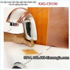 Vòi cổ ngỗng cấp nước bồn tắm góc KAG-CN100