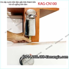 Vòi cổ ngỗng cấp nước bồn tắm góc KAG-CN100