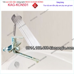 Vòi sen bồn tắm nằm inox sus304 bóng KAG-KCN501