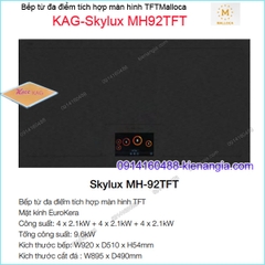 Bếp âm kính điện từ bếp từ Malloca KAG-Skylux-MH92TFT