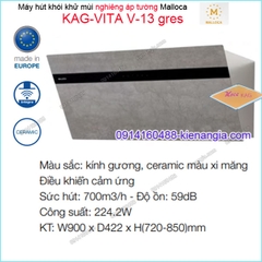 Máy hút khói khử mùi nghiêng Malloca 900mm KAG-VITA-V13GRES