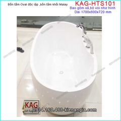 Bồn tắm oval độ lập có vòi 170x80-cm-KAG-HTS101