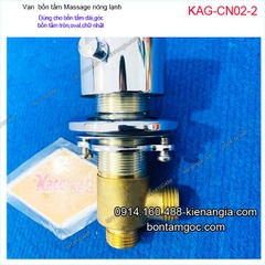 Van bồn tắm massage nóng lạnh 2 đầu KAG-CN02-2