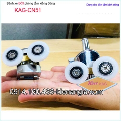 Bánh xe đôi cửa lùa bồn tắm kiếng đứng KAG-CN51