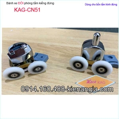 Bánh xe đôi cửa lùa bồn tắm kiếng đứng KAG-CN51