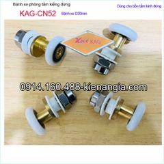 Bánh xe cửa lùa D20mm phòng tắm kiếng đứng KAG-CN52