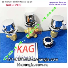Bộ chia nước bồn tắm massage dài KAG-CN02