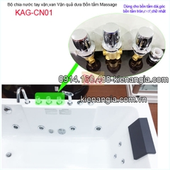 Bộ chia nước bồn tắm massage KAG-CN01