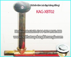 Bộ xả bồn tắm dài xả đạp bằng đồng thau KAG-XBT02