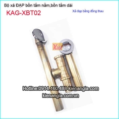 Bộ xả bồn tắm dài xả đạp bằng đồng thau KAG-XBT02