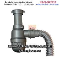 Bộ xả chậu rửa bằng đá 1 hộc KAG-BXC03