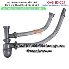 Bộ xả chậu rửa bằng đá 2 hộc KAG-BXC21