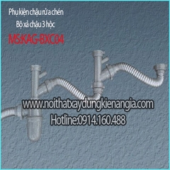 Bộ xả chậu rửa bát 3 hộc KAG-BXC04