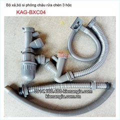 Bộ xả chậu rửa bát 3 hộc KAG-BXC04