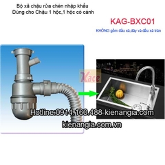 Bộ xả chậu rửa chén 1 hộc KAG-BXC01