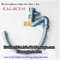 Bộ xả chậu rửa chén 1 hộc KAG-BXC19