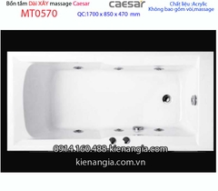 Bồn dài xây Caesarbồn nằm 17 mét massage Caesar-MT0570