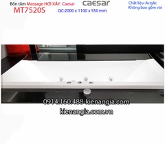 Bồn dài xây Caesarbồn nằm 2 mét massage hơi Caesar-MT7520S