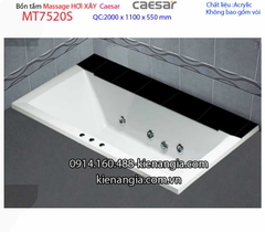 Bồn dài xây Caesarbồn nằm 2 mét massage hơi Caesar-MT7520S