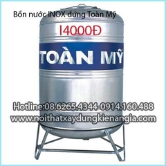 Bồn nước inox đứng Toàn Mỹ I4000Đ