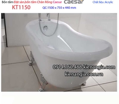 Bồn tắm chân rồng đặt sàn Caesar-KT1150