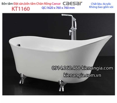 Bồn tắm chân rồng đặt sàn Caesar-KT1160