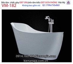 Bồn tắm chiếc giày Đặt sàn acrylic Việt Mỹ VM-182