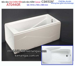 Bồn tắm dài chân yếm 14 mét Caesar-AT0440R