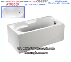 Bồn tắm dài chân yếm 15 mét Caesar-AT0350R