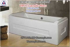 Bồn tắm dài massage acrylic 17m Việt Mỹ 175