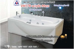 Bồn tắm dài massage acrylic 17m Việt Mỹ 17B