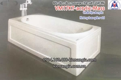 Bồn tắm dài massage acrylic 17m Việt Mỹ 17KT