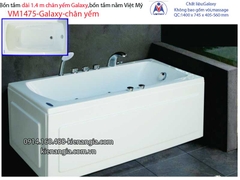 Bồn tắm dài Việt Mỹ galaxy chân yếm 14 mét VM1475-Galaxy