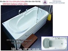 Bồn tắm dài Việt Mỹ galaxy chân yếm 16 mét VM16A-Galaxy