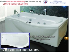 Bồn tắm dài Việt Mỹ galaxy chân yếm 17 mét VM17B-Galaxy