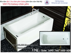 Bồn tắm dài Việt Mỹ galaxy chân yếm 17 mét VM17Q-Galaxy