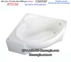 Bồn tắm góc chân yếm 15 mét Caesar-AT5150