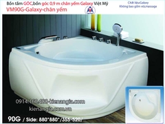Bồn tắm góc galaxy chân yếm 09 mét  Việt Mỹ  VM90G-Galaxy