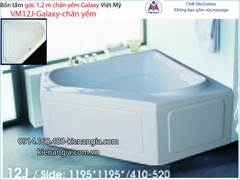 Bồn tắm góc galaxy chân yếm 12 mét  Việt Mỹ VM12J-Galaxy