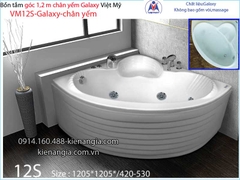Bồn tắm góc galaxy chân yếm 12 mét  Việt Mỹ VM12S-Galaxy